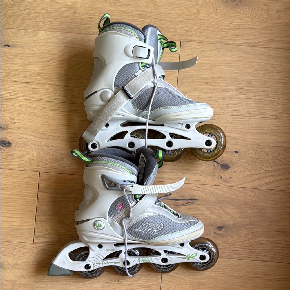 Women's Inline Skates in Gray and Green